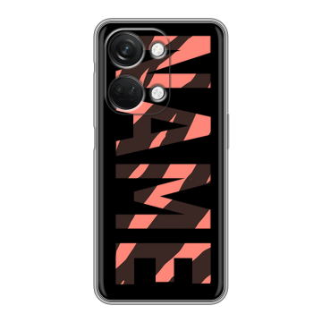 Силиконовый чехол на OnePlus Nord 3 с принтом NAME