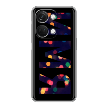 Силиконовый чехол на OnePlus Nord 3 с принтом ИМЯ