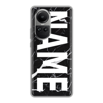 Силиконовый чехол на OPPO Reno 10 Pro с принтом NAME