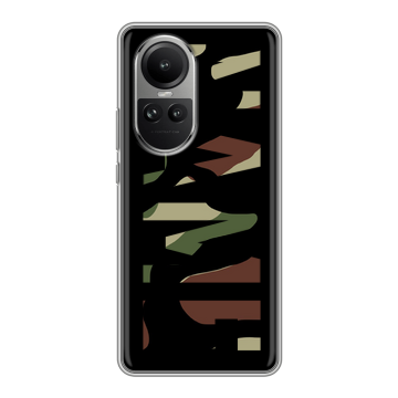Силиконовый чехол на OPPO Reno 10 Pro с принтом NAME