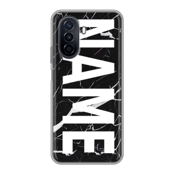 Силиконовый чехол на Huawei Nova Y71 с принтом NAME