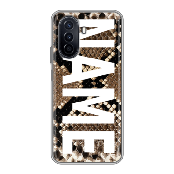 Силиконовый чехол на Huawei Nova Y71 с принтом NAME