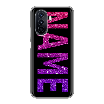 Силиконовый чехол на Huawei Nova Y71 с принтом NAME