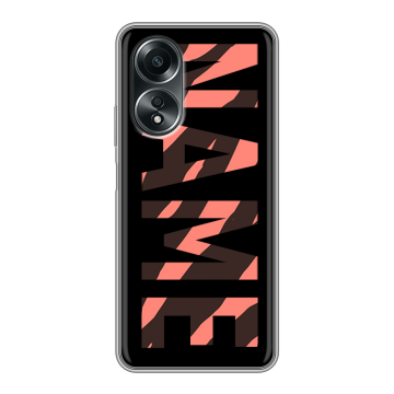 Силиконовый чехол на OPPO A58 4G с принтом NAME