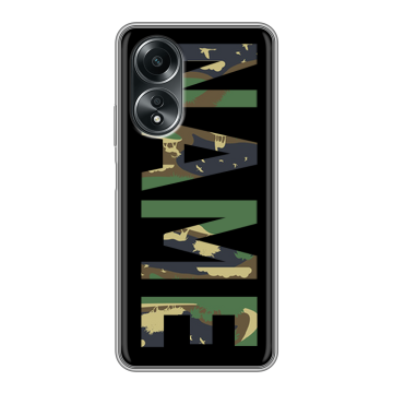 Силиконовый чехол на OPPO A58 4G с принтом NAME