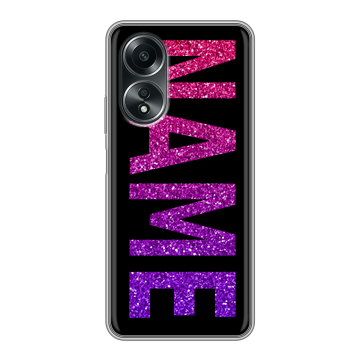 Силиконовый чехол на OPPO A58 4G с принтом NAME