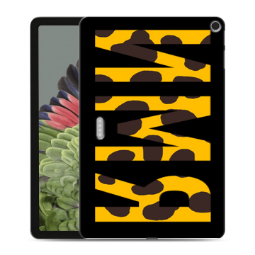 Силиконовый противоударный чехол на Google Pixel Tablet с принтом ИМЯ