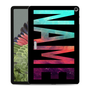 Силиконовый противоударный чехол на Google Pixel Tablet с принтом NAME
