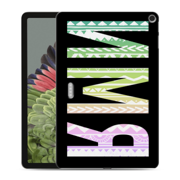 Силиконовый противоударный чехол на Google Pixel Tablet с принтом ИМЯ