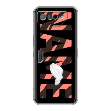 Силиконовый чехол на ASUS ROG Phone 7 с принтом NAME