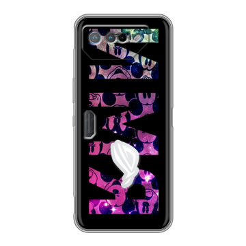 Силиконовый чехол на ASUS ROG Phone 7 с принтом ИМЯ