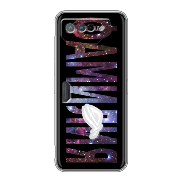 Силиконовый чехол на ASUS ROG Phone 7 с принтом ФАМИЛИЯ