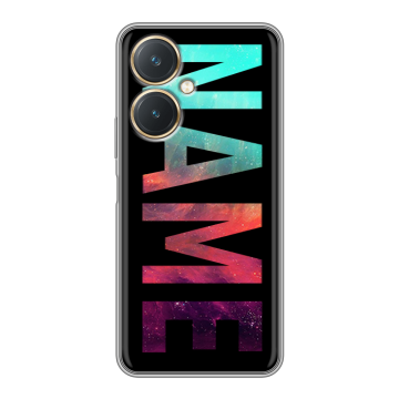 Силиконовый чехол на Vivo Y27 4G с принтом NAME