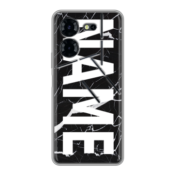 Силиконовый чехол на Tecno Pova 5 Pro с принтом NAME