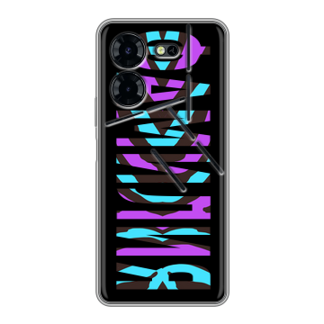 Силиконовый чехол на Tecno Pova 5 Pro с принтом ФАМИЛИЯ