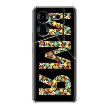 Силиконовый чехол на Tecno Pova 5 Pro с принтом ИМЯ