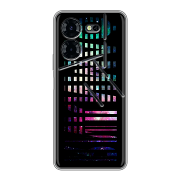 Силиконовый чехол на Tecno Pova 5 Pro с принтом ФАМИЛИЯ