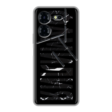 Силиконовый чехол на Tecno Pova 5 Pro с принтом ФАМИЛИЯ