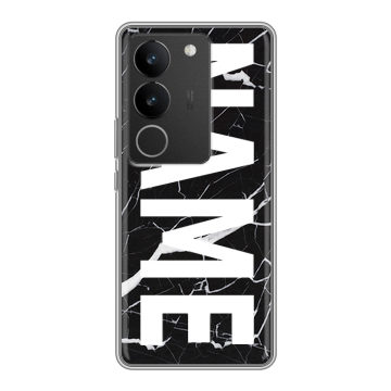 Силиконовый чехол на Vivo V29 с принтом NAME