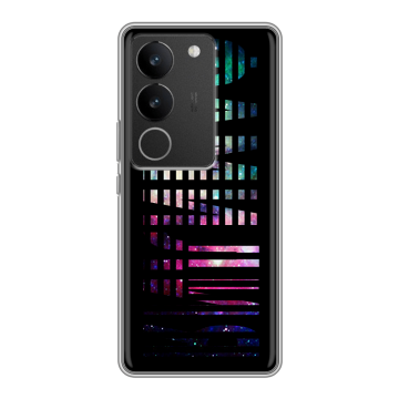 Силиконовый чехол на Vivo V29 с принтом ФАМИЛИЯ