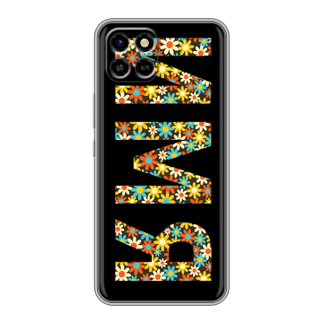 Силиконовый чехол на Infinix SMART 6 HD с принтом ИМЯ