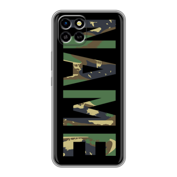 Силиконовый чехол на Infinix SMART 6 HD с принтом NAME