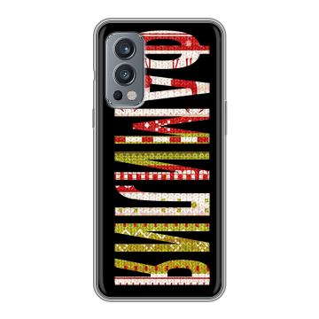 Силиконовый чехол на OnePlus Nord 2 с принтом ФАМИЛИЯ