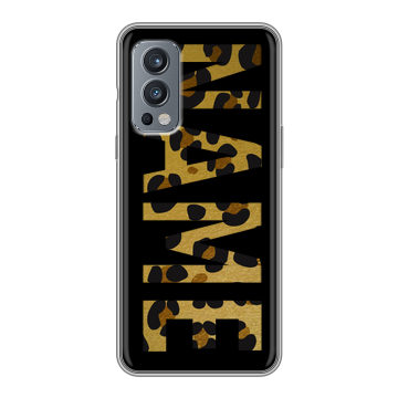 Силиконовый чехол на OnePlus Nord 2 с принтом NAME