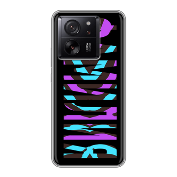 Силиконовый чехол на Xiaomi 13T с принтом ФАМИЛИЯ