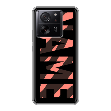 Силиконовый чехол на Xiaomi 13T с принтом NAME