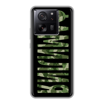 Силиконовый чехол на Xiaomi 13T с принтом ФАМИЛИЯ