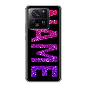 Силиконовый чехол на Xiaomi 13T с принтом NAME
