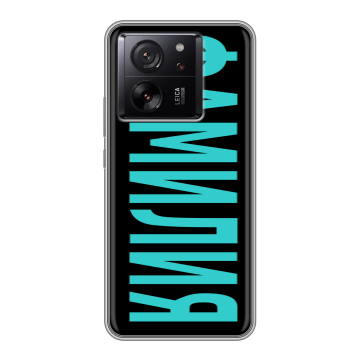 Силиконовый чехол на Xiaomi 13T с принтом ФАМИЛИЯ