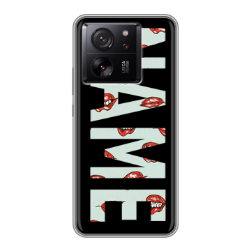 Силиконовый чехол на Xiaomi 13T с принтом NAME
