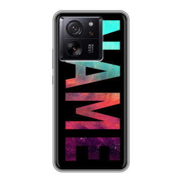 Силиконовый чехол на Xiaomi 13T с принтом NAME