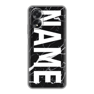 Силиконовый чехол на OPPO A38 4G с принтом NAME