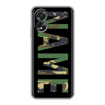 Силиконовый чехол на OPPO A38 4G с принтом NAME