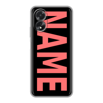 Силиконовый чехол на OPPO A38 4G с принтом NAME