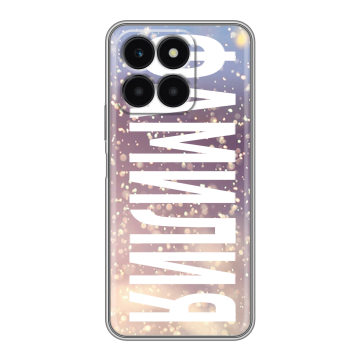 Силиконовый чехол на Huawei Honor X6a с принтом ФАМИЛИЯ