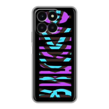 Силиконовый чехол на Huawei Honor X6a с принтом ФАМИЛИЯ