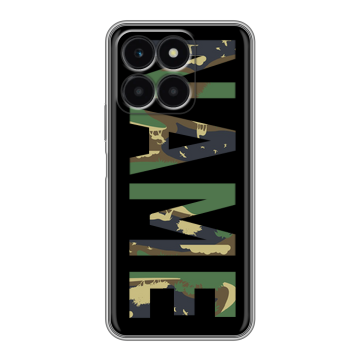 Силиконовый чехол на Huawei Honor X6a с принтом NAME