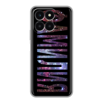 Силиконовый чехол на Huawei Honor X6a с принтом ФАМИЛИЯ
