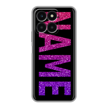 Силиконовый чехол на Huawei Honor X6a с принтом NAME