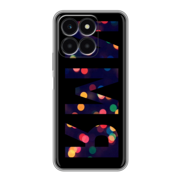 Силиконовый чехол на Huawei Honor X6a с принтом ИМЯ