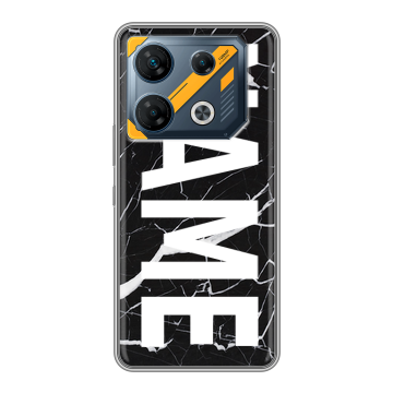 Силиконовый чехол на Infinix GT 10 Pro с принтом NAME