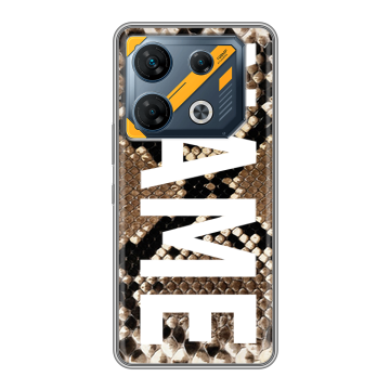 Силиконовый чехол на Infinix GT 10 Pro с принтом NAME