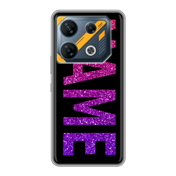 Силиконовый чехол на Infinix GT 10 Pro с принтом NAME