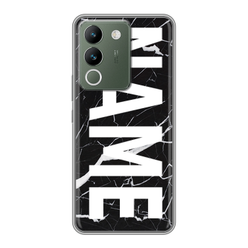Силиконовый чехол на Vivo V29e с принтом NAME