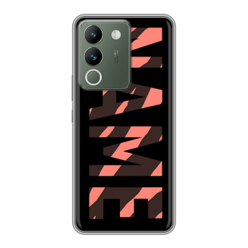 Силиконовый чехол на Vivo V29e с принтом NAME