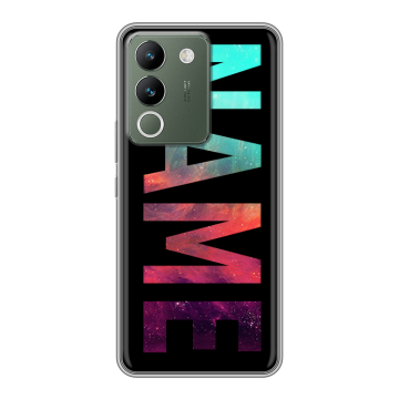 Силиконовый чехол на Vivo V29e с принтом NAME